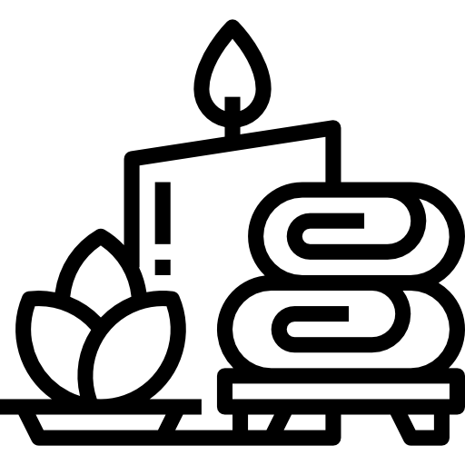 Oil massage with warm lava stone <br>back massage